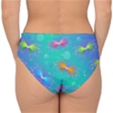 Non Seamless Pattern Blues Bright Double Strap Halter Bikini Bottom View2