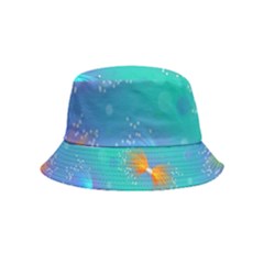 Non Seamless Pattern Blues Bright Inside Out Bucket Hat (kids) by Dutashop