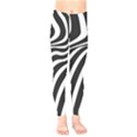 Wave Line Curve Kids  Leggings View1