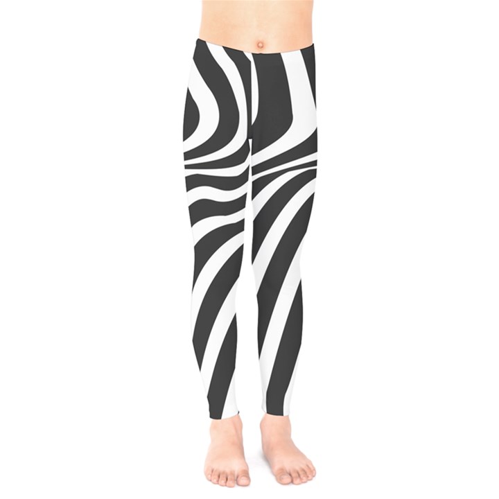 Wave Line Curve Kids  Leggings