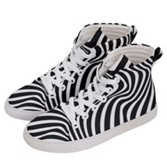 Wave Line Curve Men s Hi-top Skate Sneakers by Dutashop