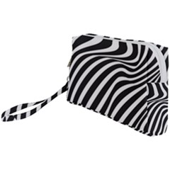 Wave Line Curve Wristlet Pouch Bag (small) by Dutashop