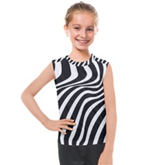 Wave Line Curve Kids  Mesh Tank Top by Dutashop