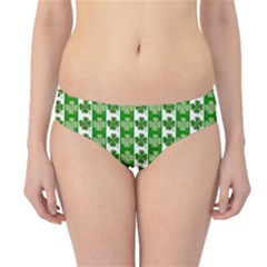 Clover Leaf Shamrock St Patricks Day Hipster Bikini Bottoms by Dutashop