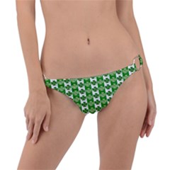 Clover Leaf Shamrock St Patricks Day Ring Detail Bikini Bottom by Dutashop