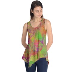 Easter Egg Colorful Texture Sleeveless Tunic by Dutashop