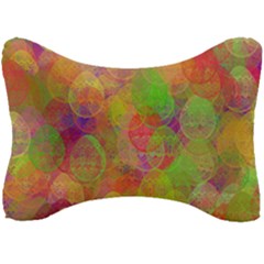 Easter Egg Colorful Texture Seat Head Rest Cushion by Dutashop