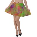 Easter Egg Colorful Texture Velvet Skater Skirt View1