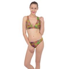 Easter Egg Colorful Texture Classic Banded Bikini Set  by Dutashop