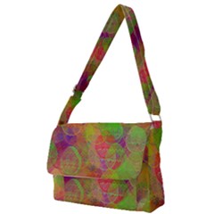 Easter Egg Colorful Texture Full Print Messenger Bag (s) by Dutashop