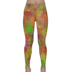 Easter Egg Colorful Texture Lightweight Velour Classic Yoga Leggings by Dutashop