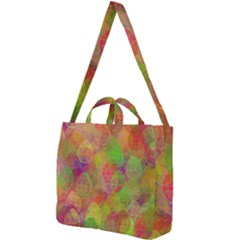 Easter Egg Colorful Texture Square Shoulder Tote Bag by Dutashop