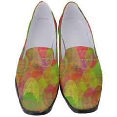 Easter Egg Colorful Texture Women s Classic Loafer Heels