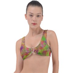 Easter Egg Colorful Texture Ring Detail Bikini Top