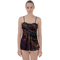 Abstract Art Babydoll Tankini Set