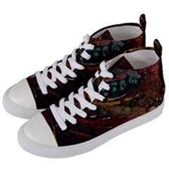 Abstract Art Women s Mid-top Canvas Sneakers