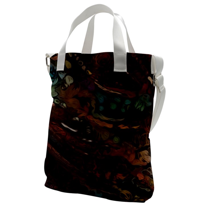 Abstract Art Canvas Messenger Bag