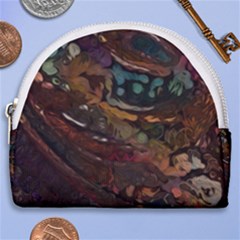 Abstract Art Horseshoe Style Canvas Pouch