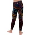 Abstract Art Kids  Lightweight Velour Leggings View4