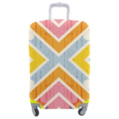 Line Pattern Cross Print Repeat Luggage Cover (medium) by Dutashop