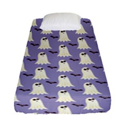 Halloween Ghost Bat Fitted Sheet (single Size) by Dutashop