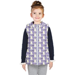 Halloween Ghost Bat Kids  Hooded Puffer Vest by Dutashop