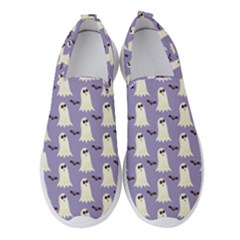 Halloween Ghost Bat Women s Slip On Sneakers by Dutashop