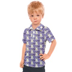 Halloween Ghost Bat Kids  Polo Tee