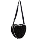 Autumn Leaves Black Heart Shoulder Bag View2