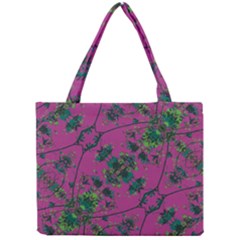 Modern Floral Collage Print Pattern Mini Tote Bag by dflcprintsclothing