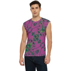 Modern Floral Collage Print Pattern Men s Raglan Cap Sleeve Tee by dflcprintsclothing