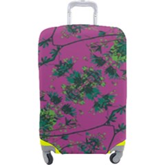 Modern Floral Collage Print Pattern Luggage Cover (large) by dflcprintsclothing