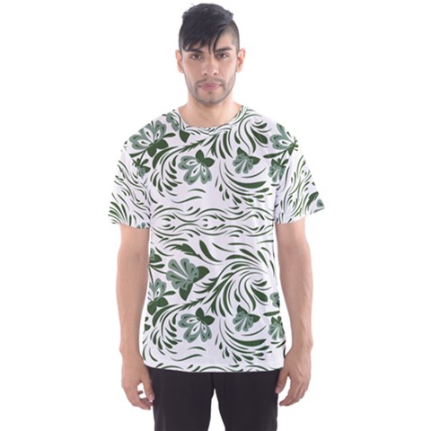 Green Leaves Men s Sport Mesh Tee by Eskimos