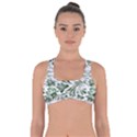 Green leaves Got No Strings Sports Bra View1