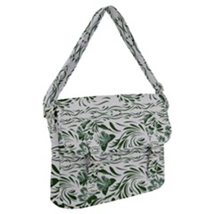 Green Leaves Buckle Messenger Bag