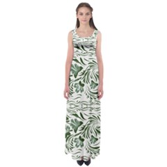 Green Leaves Empire Waist Maxi Dress by Eskimos