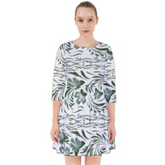 Green Leaves Smock Dress by Eskimos