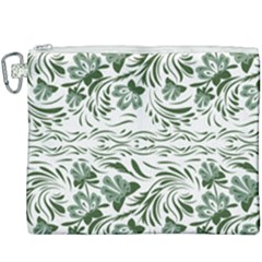 Green Leaves Canvas Cosmetic Bag (xxxl) by Eskimos