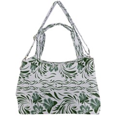 Green Leaves Double Compartment Shoulder Bag by Eskimos