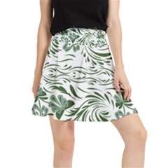 Green Leaves Waistband Skirt by Eskimos