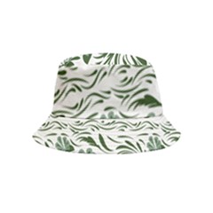 Green Leaves Inside Out Bucket Hat (kids) by Eskimos