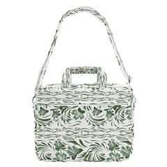 Green Leaves Macbook Pro Shoulder Laptop Bag  by Eskimos