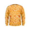 Orange pattern Kids  Sweatshirt View1