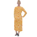 Orange pattern Velvet Maxi Wrap Dress View2