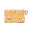 Orange pattern Canvas Cosmetic Bag (Small) View2