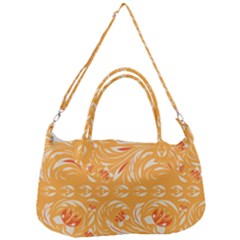 Orange pattern Removal Strap Handbag