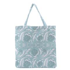 Blue Ornament Grocery Tote Bag by Eskimos