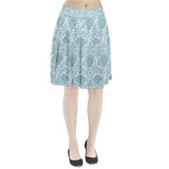 Blue Ornament Pleated Skirt by Eskimos