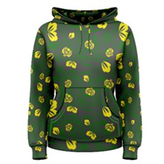 Yellow Flowers Women s Pullover Hoodie by Eskimos