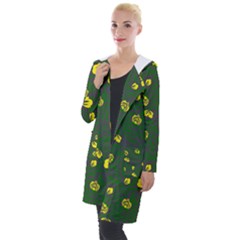 Yellow Flowers Hooded Pocket Cardigan by Eskimos